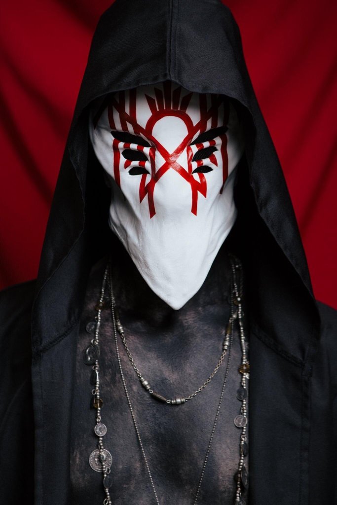 Vessel sleep token - portrait de Vessel avec son masque intégral