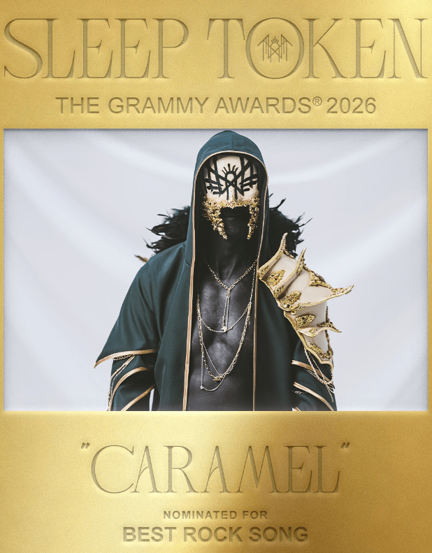 sleep token grammy - illustration de Vessel avec la nomination de Caramel pour le Best Rock Song
