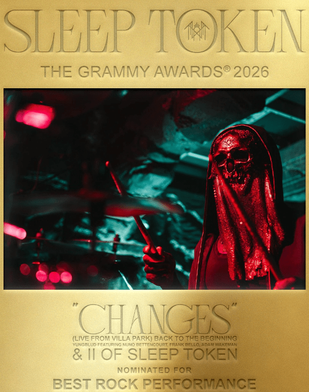 sleep token grammy - illustration de II avec la nomination de Changes pour le Best Rock Performance