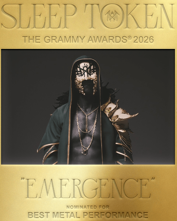 sleep token grammy - illustration de Vessel avec la nomination de Emergence pour le Best Metal Performance